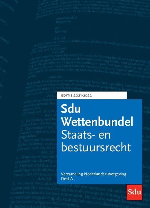 Sdu Wettenbundel 2021-2022 (set a 3 delen): Verzameling Nederlandse Wetgeving Studiejaar 2021-2022 book