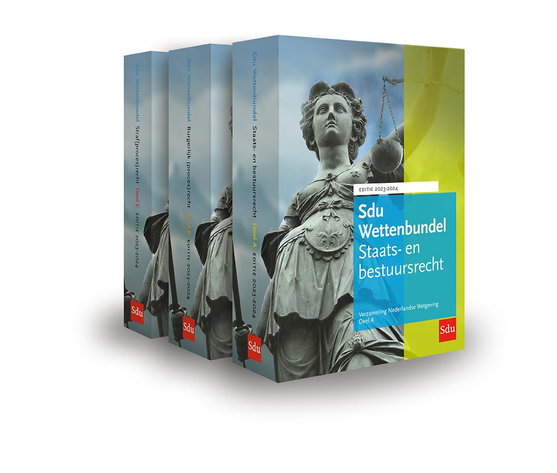 Sdu Wettenbundel 2023-2024 (set a drie delen): Verzameling Nederlandse Wetgeving Studiejaar 2023-2024 (Educatieve wettenverzameling) Law