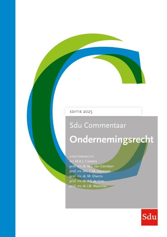 Sdu Commentaar Ondernemingsrecht | Editie 2025: Editie 2025 book