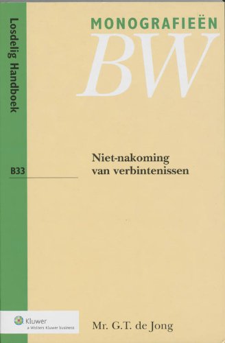 Niet-nakoming van verbintenissen book