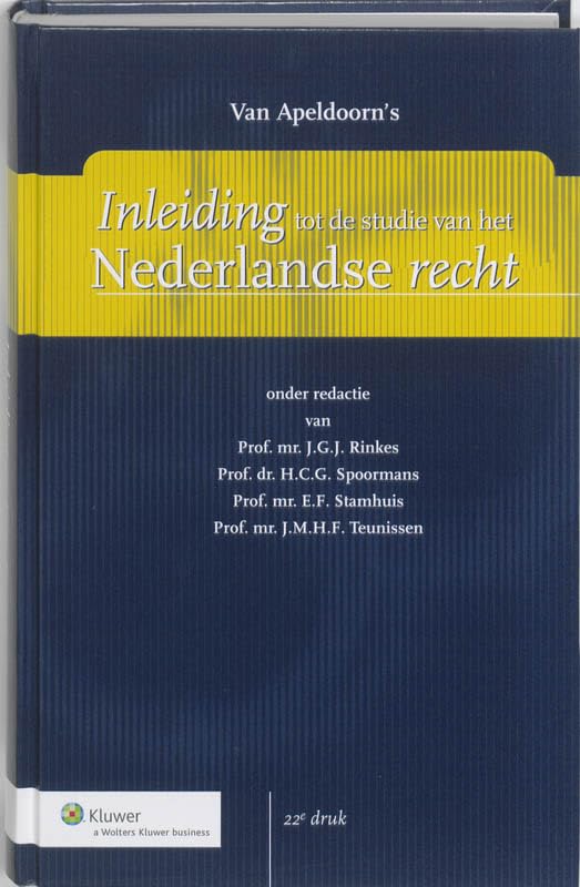 Van Apeldoorn's Inleiding tot de studie van het Nederlandse recht Law