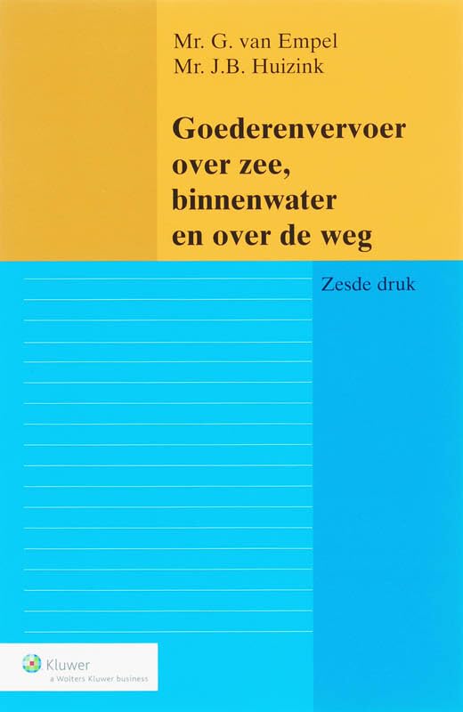 Goederenvervoer over zee, binnenwater en over de weg book