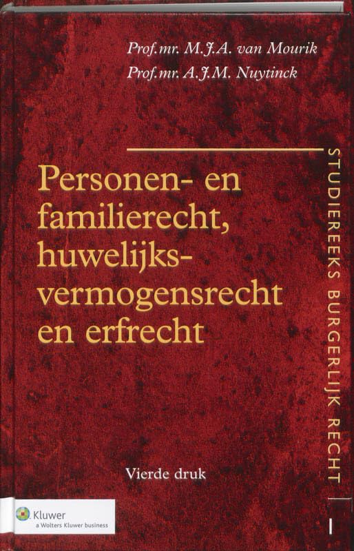 Personen- en familierecht, huwelijksvermogensrecht en erfrecht book