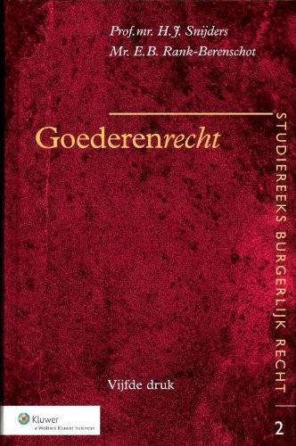 Goederenrecht (Studiereeks burgerlijk recht, 2) Law