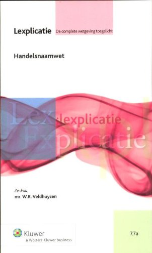 Handelsnaamwet (Lexplicatie, 7.7a) Law