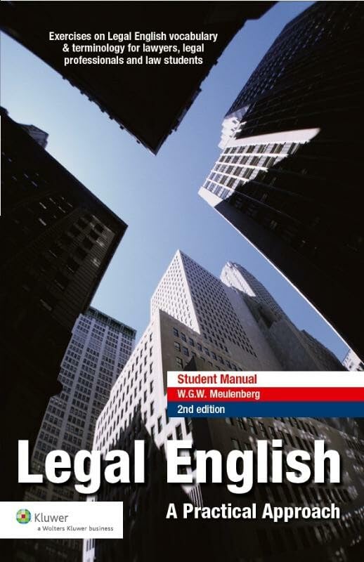 Legal English: a practical approach Law