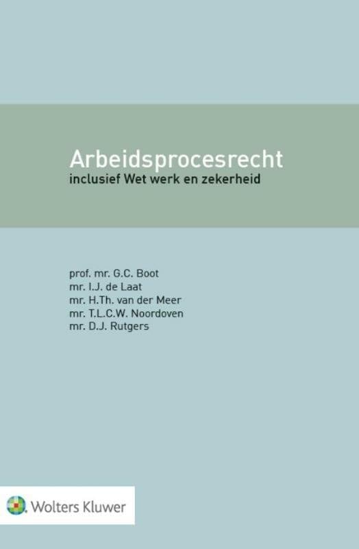 Arbeidsprocesrecht: inclusief wet werk en zekerheid book