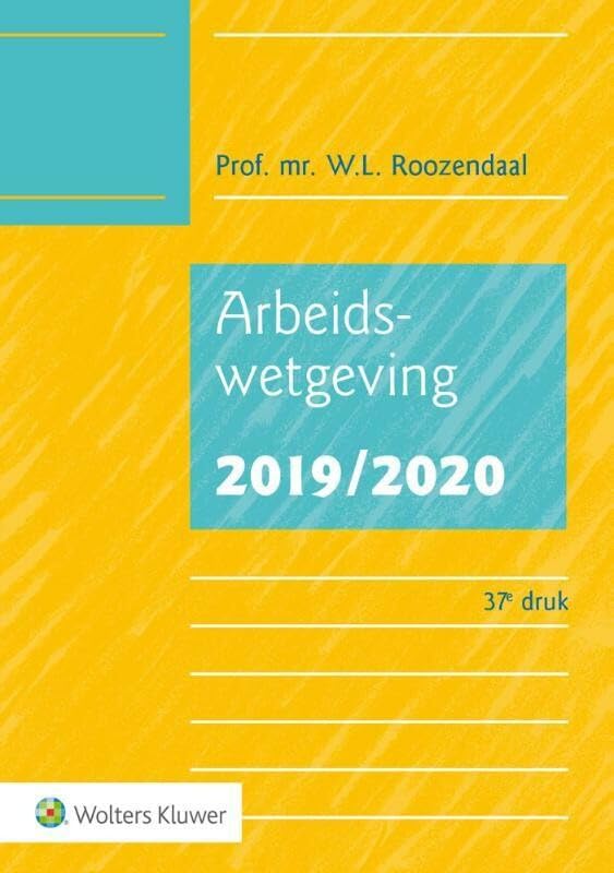 Arbeidswetgeving 2019/2020 Law