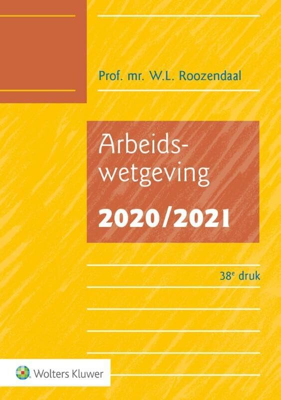 Arbeidswetgeving 2020/2021 Law