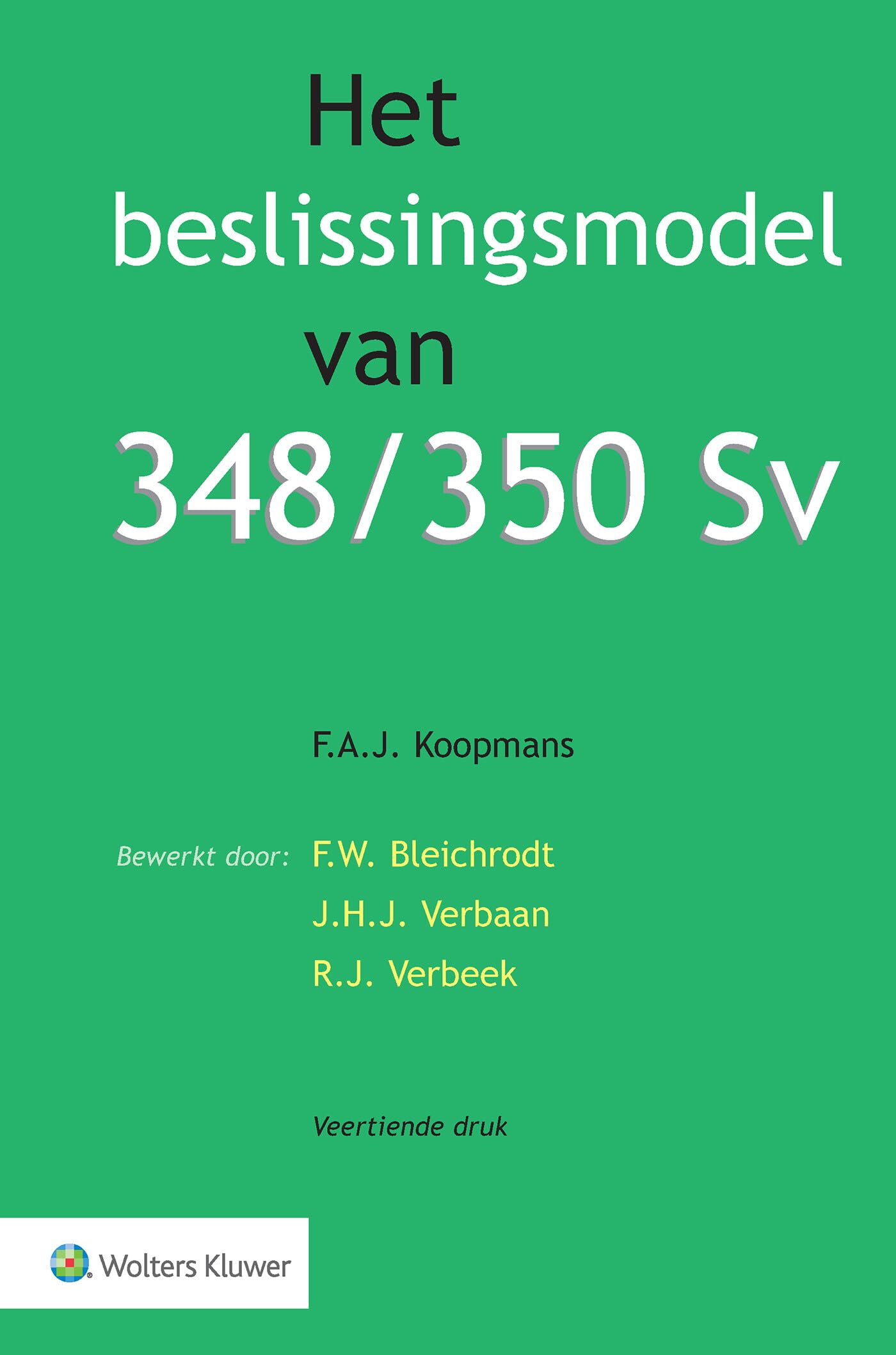 Het beslissingsmodel van 348/350 Sv book