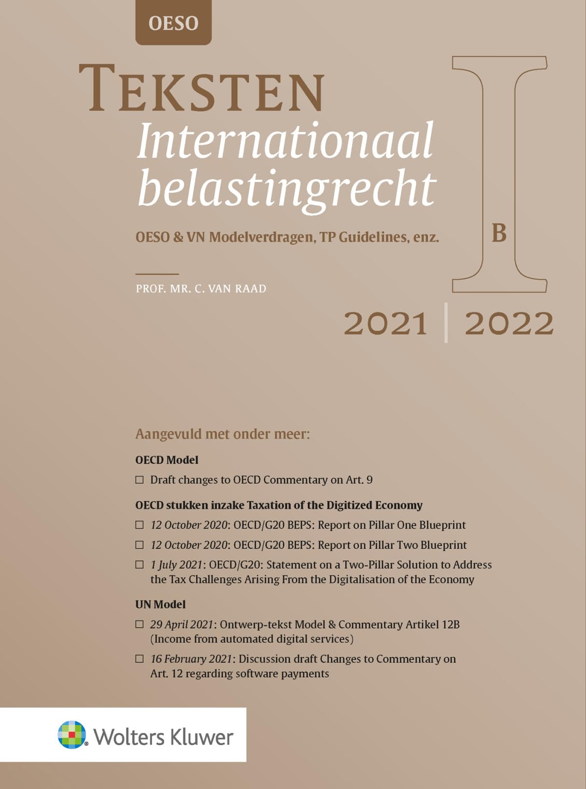 Product Image: Teksten Internationaal belastingrecht 2021/2022