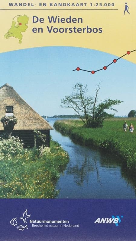 De Wieden en Voorsterbos: schaal 1:20.000 (ANWB/Natuurmonumenten wandelkaart) Maps & Plans