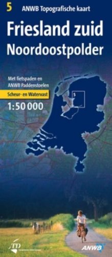 Friesland Zuid/Noordoostpolder: schaal: 1:50.000 (ANWB/VVV topografische kaart (5)) Books