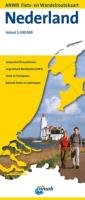 Anwb fiets- en wandelroutekaart Nederland 1:300.000 book
