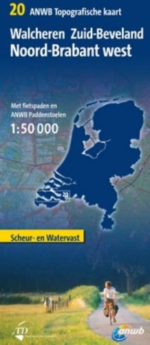 20. Walcheren, Zuid-Beveland, Nrd Brabant west (Anwb topografische kaart: 1:50.000) Maps & Plans