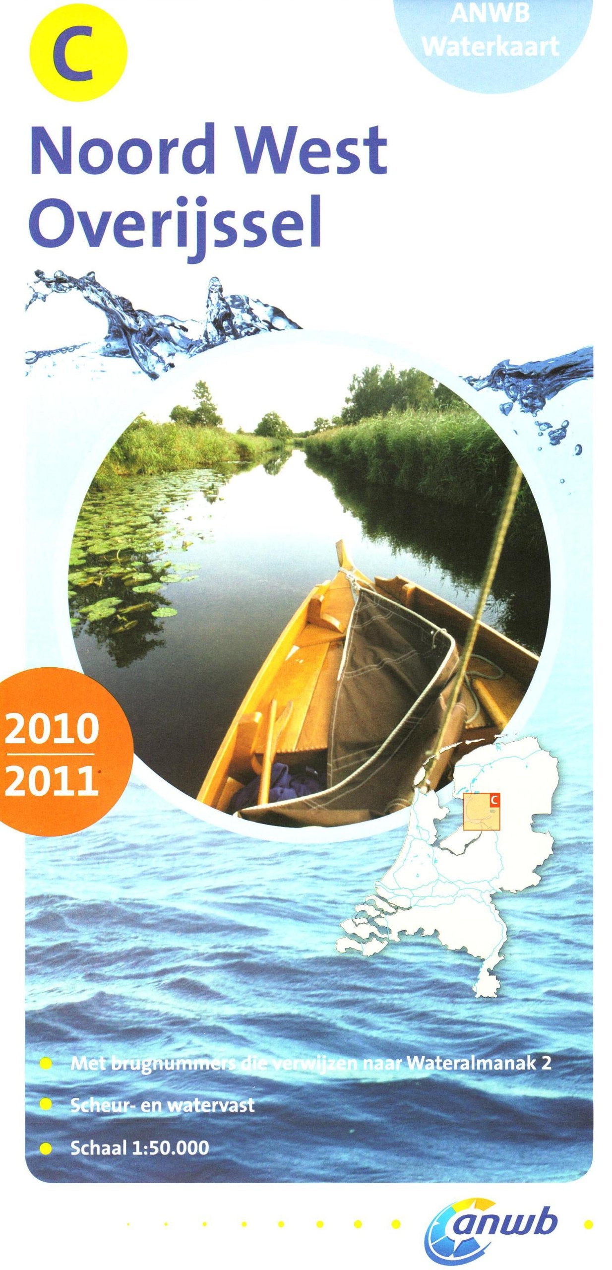 NOORD-WEST OVERIJSSEL WAK C 2010/2011: Waterkaart C (ANWB waterkaart) Maps & Plans