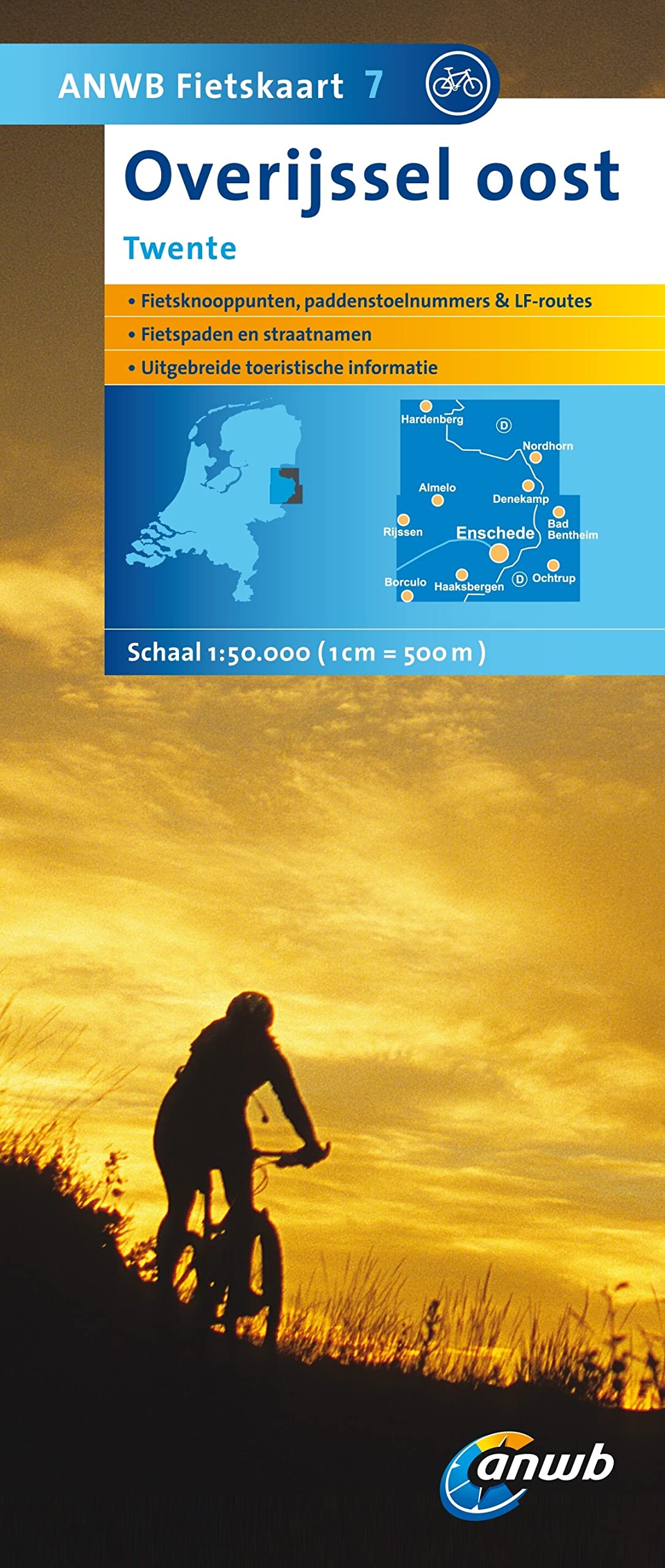Fietskaart 07 Overijssel oost, Twente 1 : 50 000 book