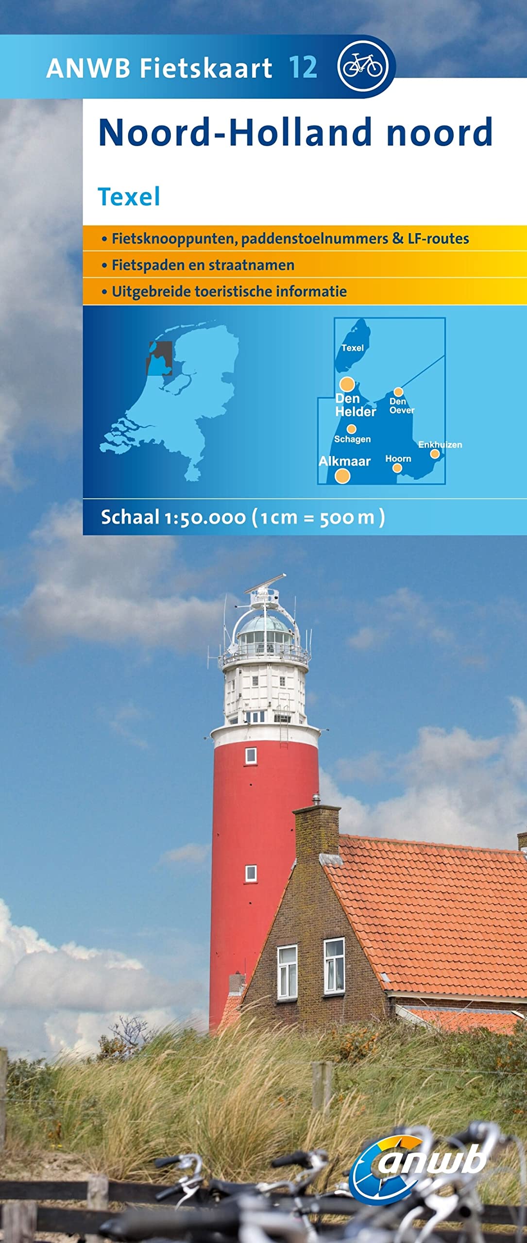 ANWB Fietskaart 12 Noord-Holland Noord: Texel book