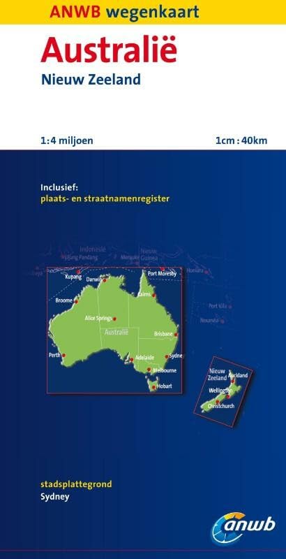 ANWB Wegenkaart Australië, Nieuw-Zeeland book
