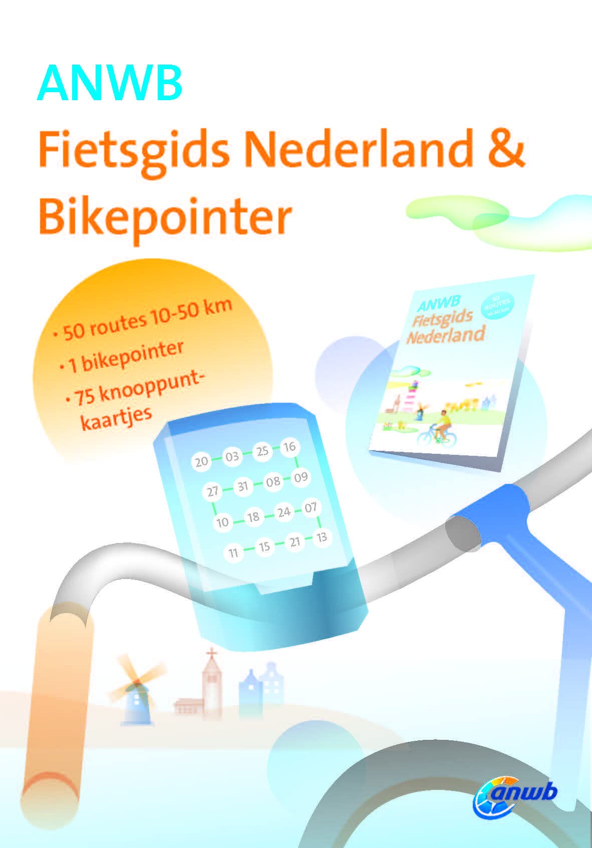 Nederland & Bikepointer: 50 routes - 1 bikepointer - 75 knooppuntkaartjes (ANWB fietsgids) Leisure, Home & Garden