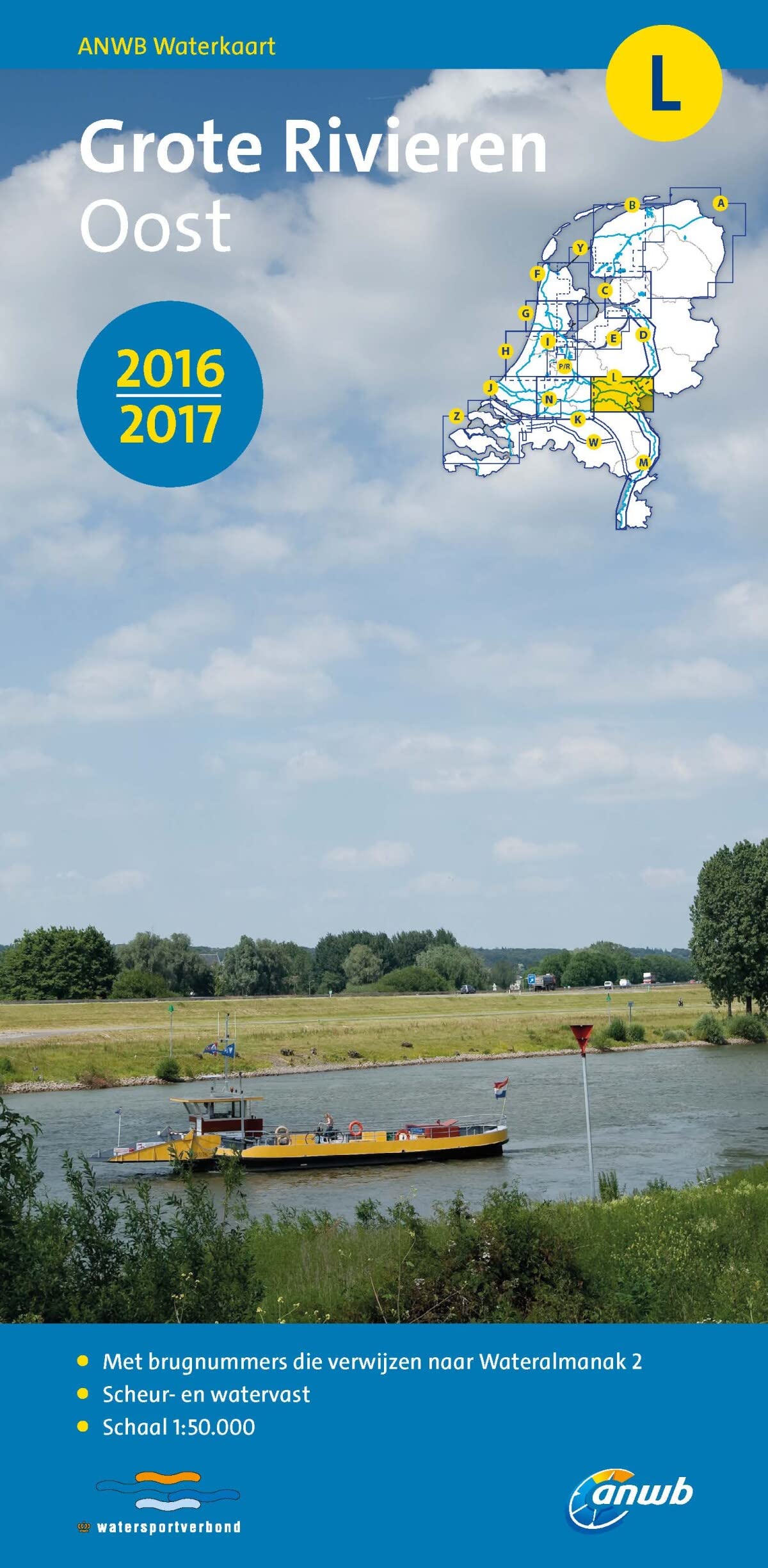 Waterkaart L Grote Rivieren Oost  1 : 50 000 book