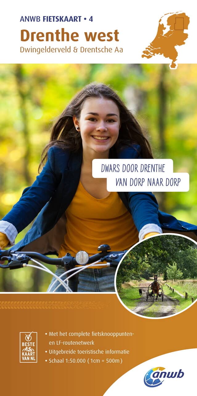 Radwanderkarte 04 Drenthe west, Dwingelderveld & Drentsche Aa 1:50 000 Leisure, Home & Garden