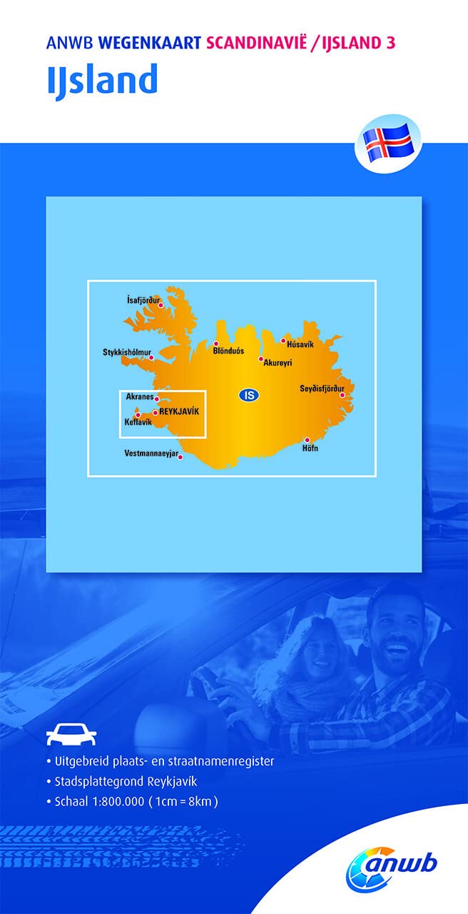 ANWB Wegenkaart Ijsland book