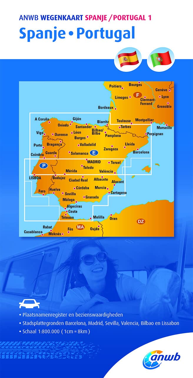 ANWB Wegenkaart Spanje/Portugal book