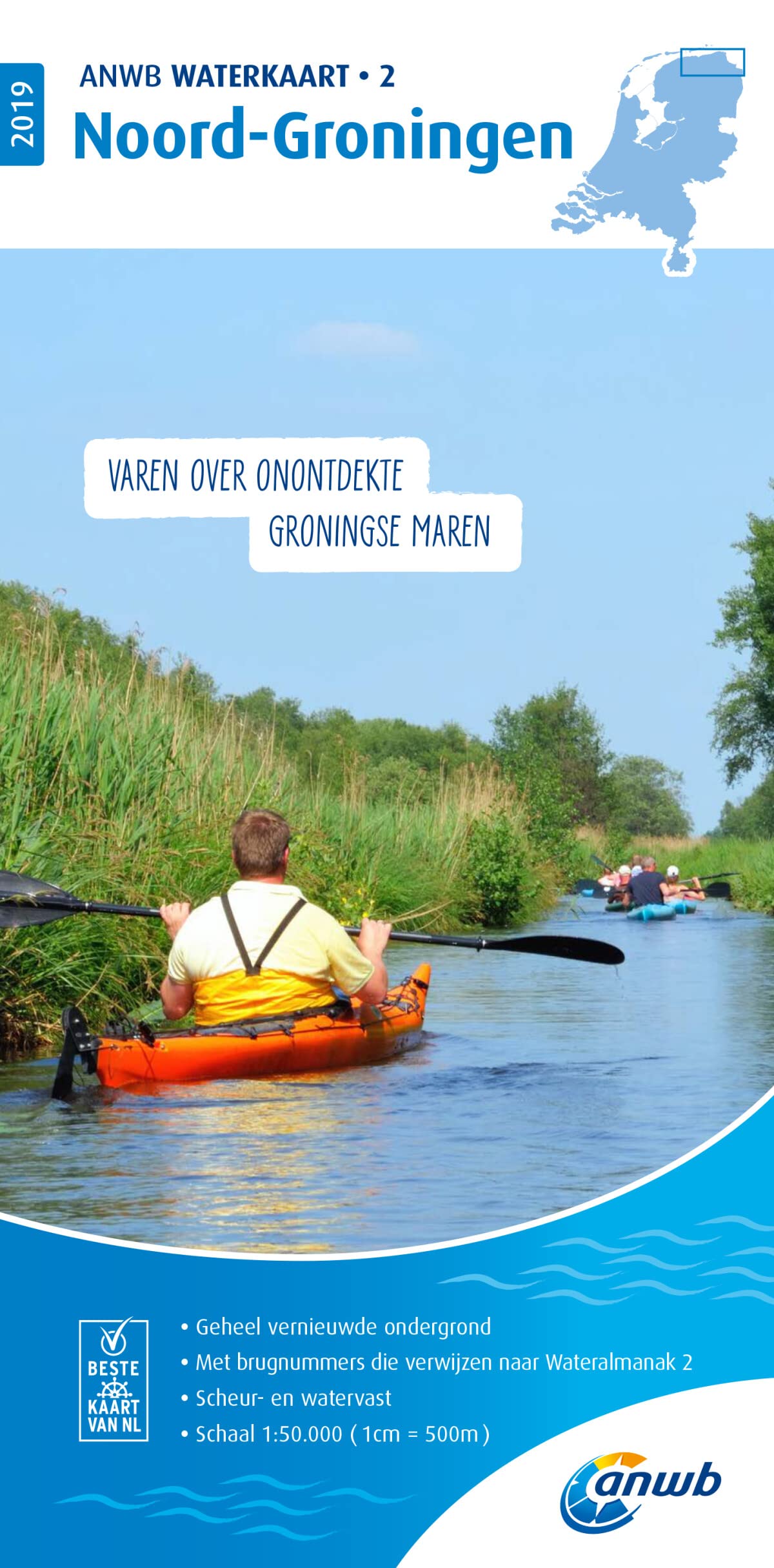 Waterkaart 02 Noord-Groningen 1:50 000 Leisure, Home & Garden