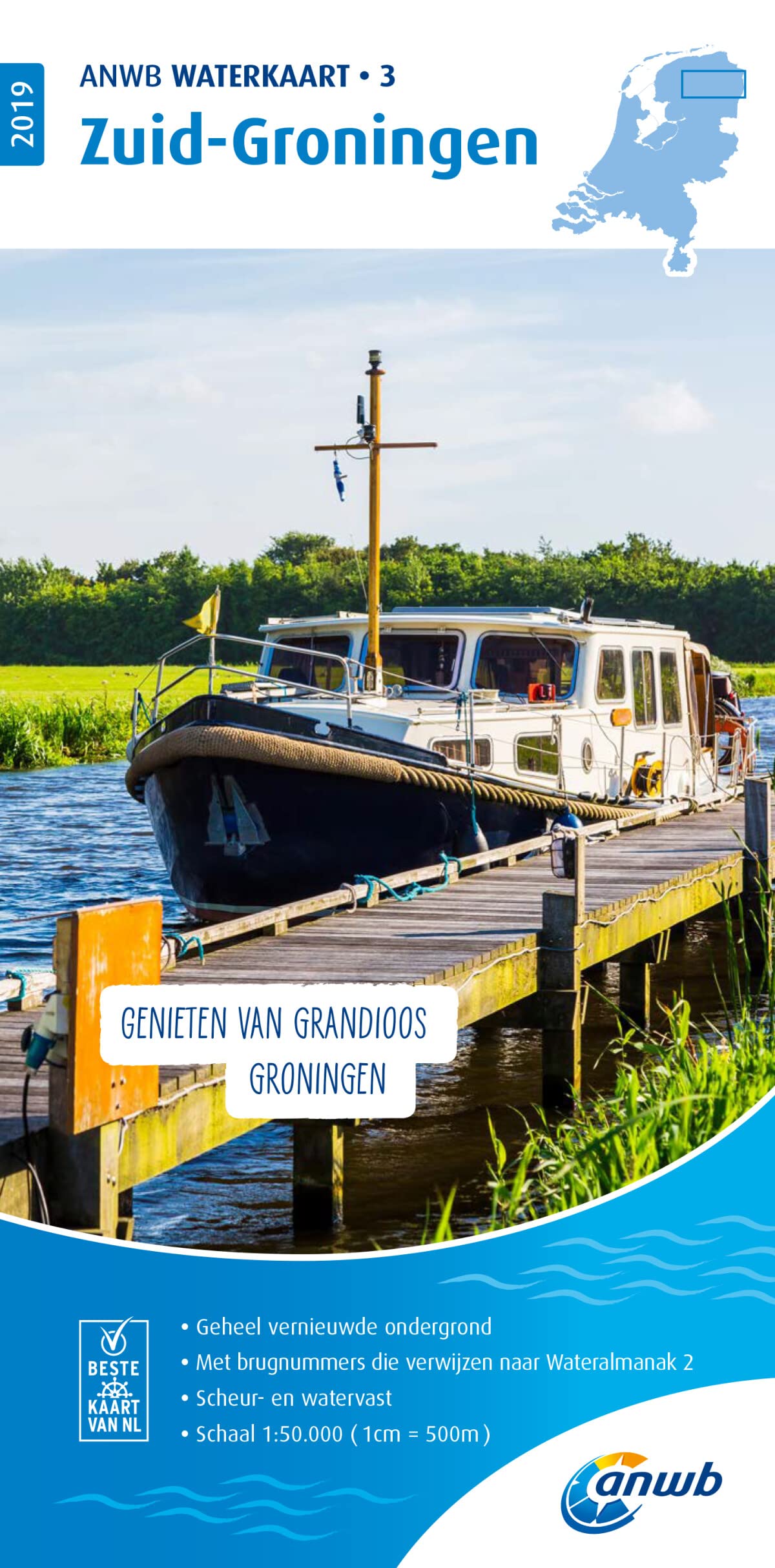 Waterkaart 03 Zuid-Groningen 1:50 000 Leisure, Home & Garden