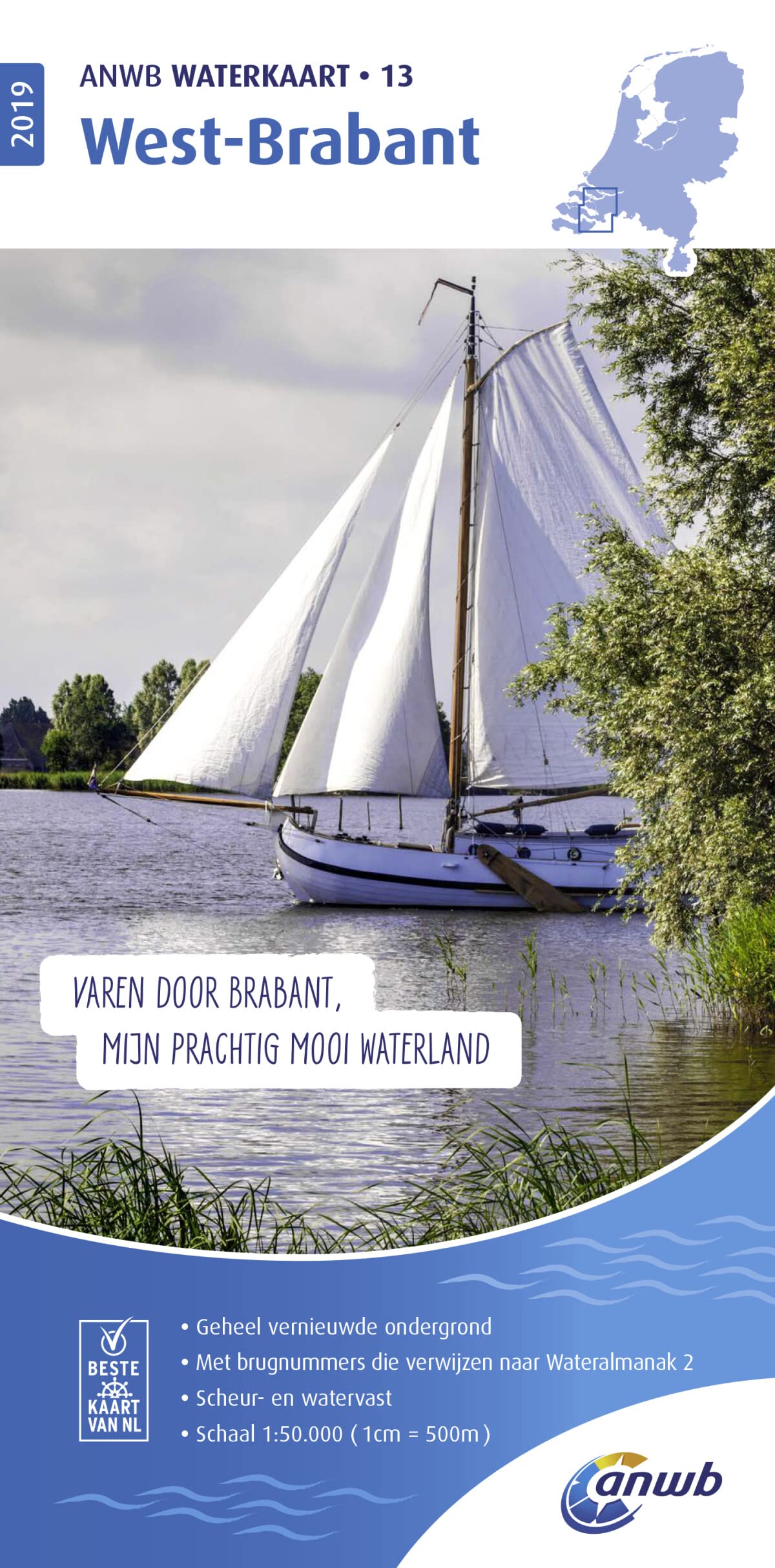 Waterkaart 13 West-Brabant 1:50 000 book