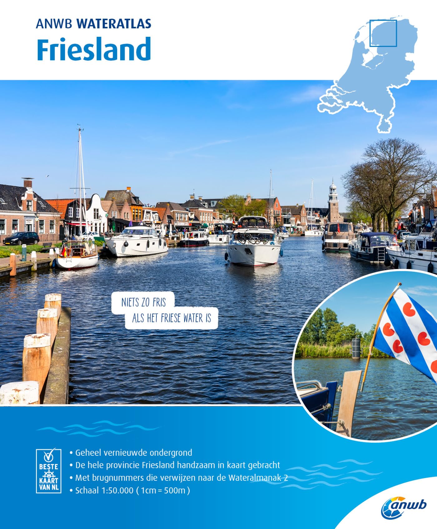 ANWB Wateratlas Friesland (ANWB Waterkaart) Leisure, Home & Garden