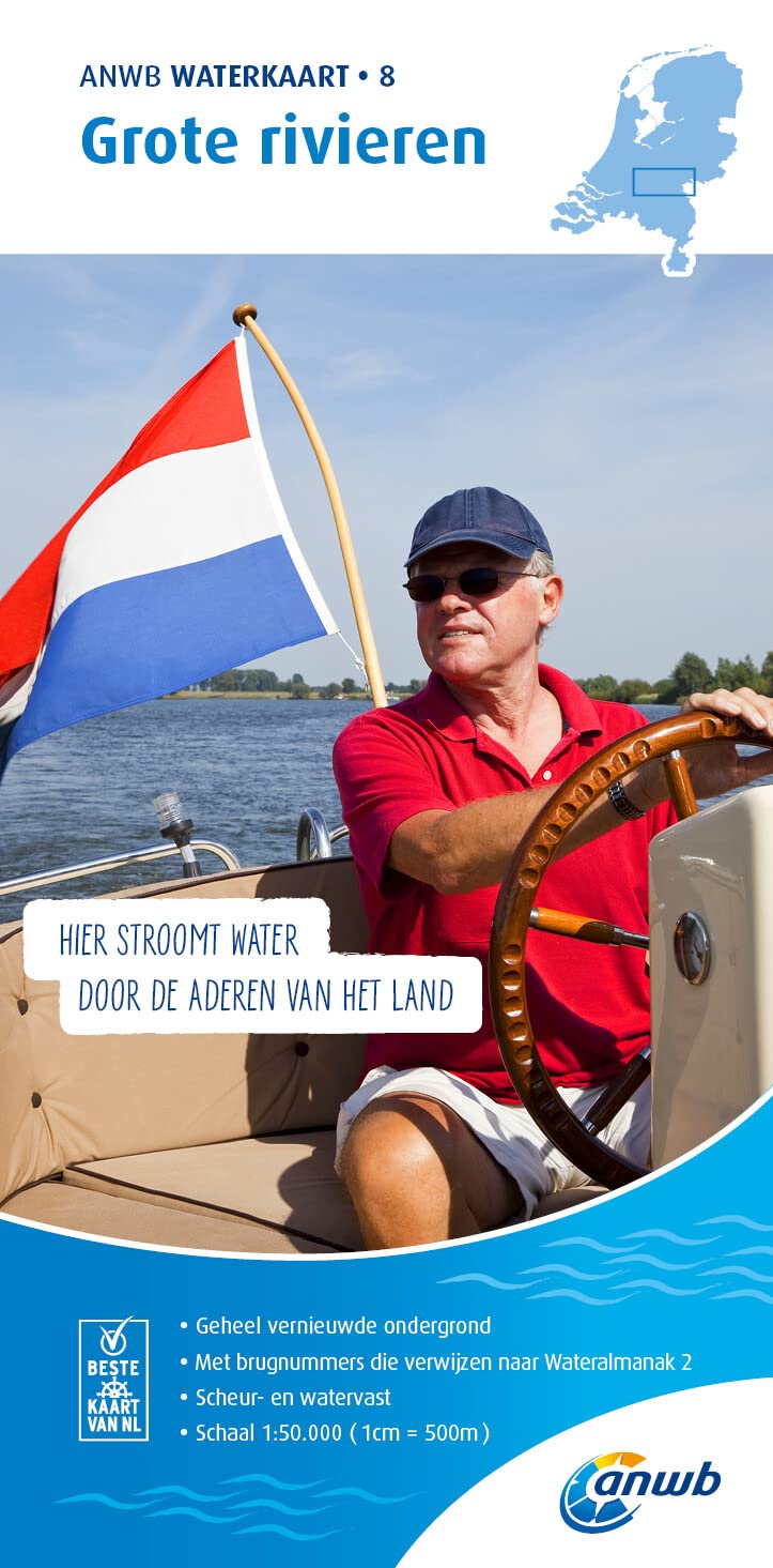 Grote Rivieren 1:50 000 Waterkaart: Waterkaarten 1:50000 (ANWB Waterkaart, 8) Leisure, Home & Garden