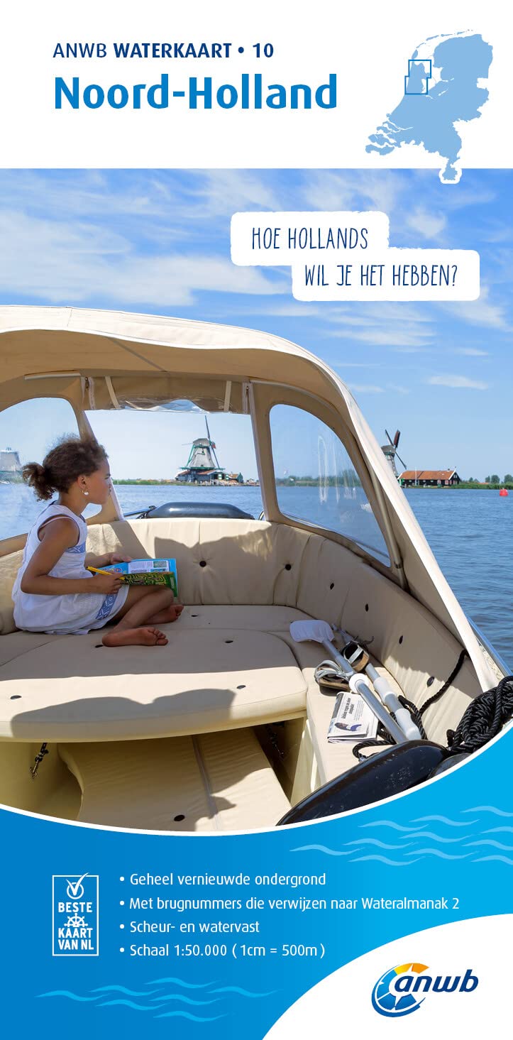 Noord-Holland 1:50 000 Waterkaart Leisure, Home & Garden