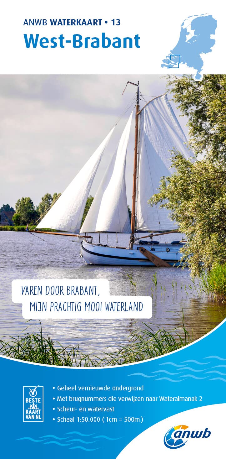 13 West-Brabant: Waterkaarten (ANWB Waterkaart, 13) Leisure, Home & Garden