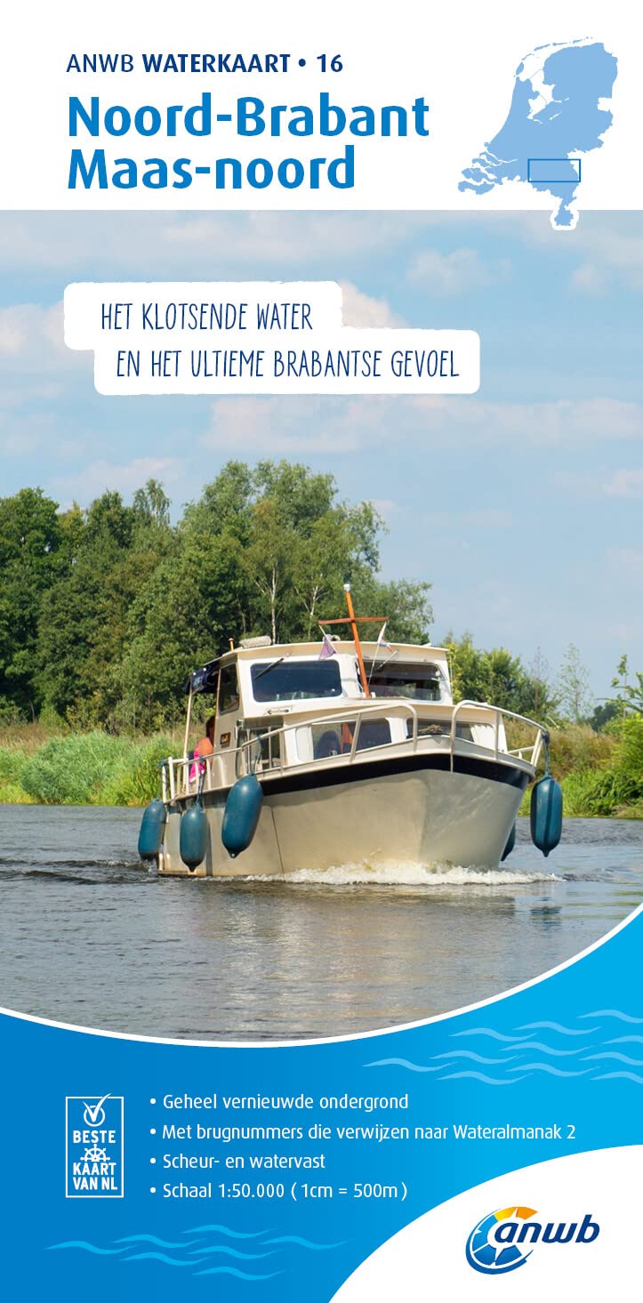 16 Noord-Brabant/Maas-Noord: Waterkaarten (ANWB Waterkaart, 16) Leisure, Home & Garden