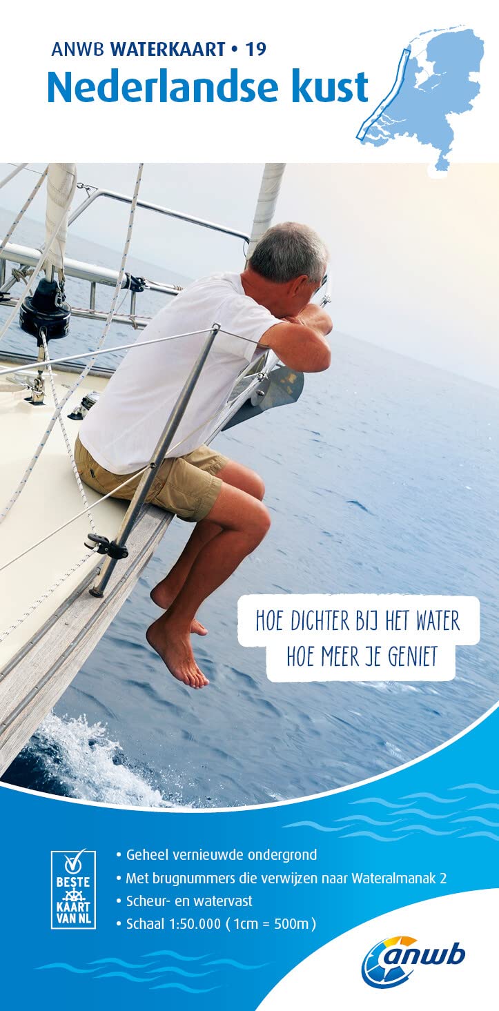 Nederlandse Kust 1:50 000 Waterkaart Leisure, Home & Garden