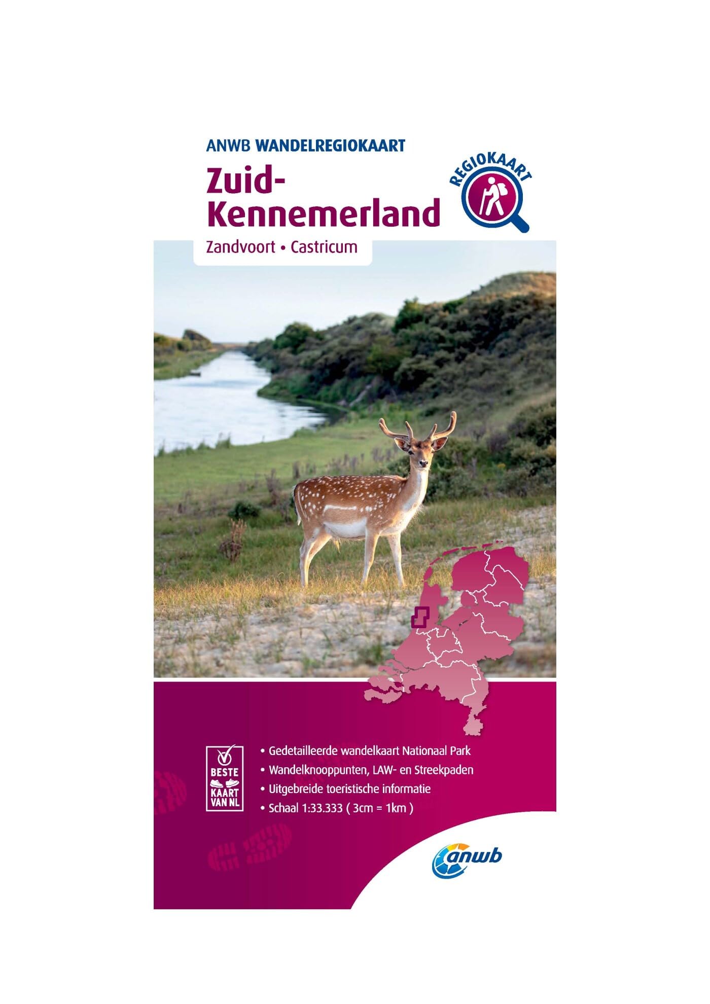 Zuid-Kennemerland (Zandvoort/Castricum); .: Wandelregiokaart (Wandelregiokaarten) Leisure, Home & Garden