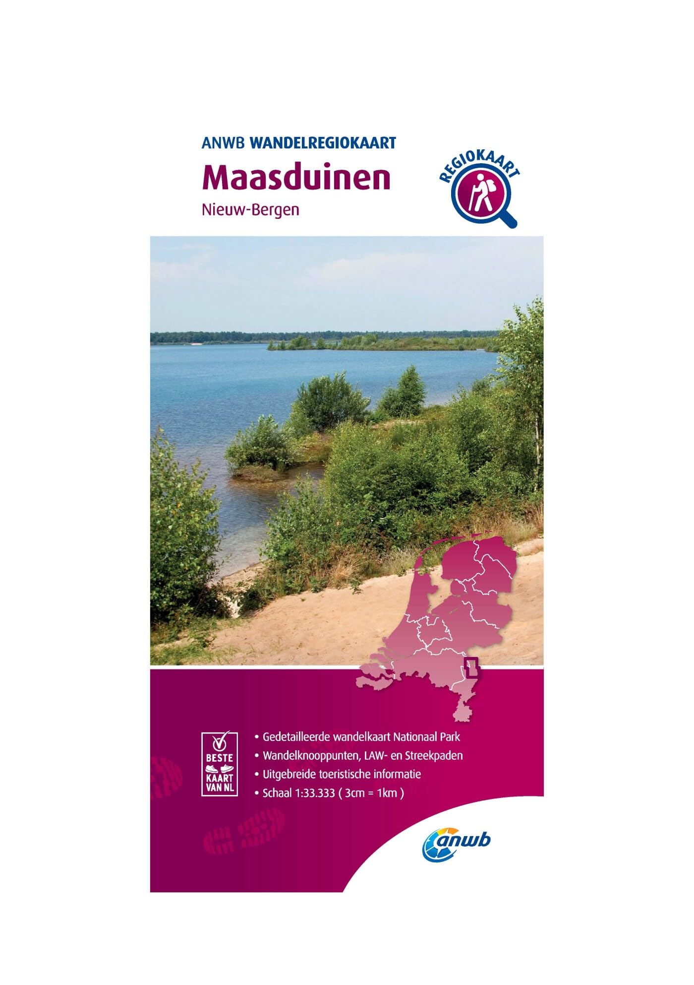 Maasduinen ( Nieuw-Bergen) 1:33 000: Wandelregiokaart (Wandelregiokaarten) Leisure, Home & Garden