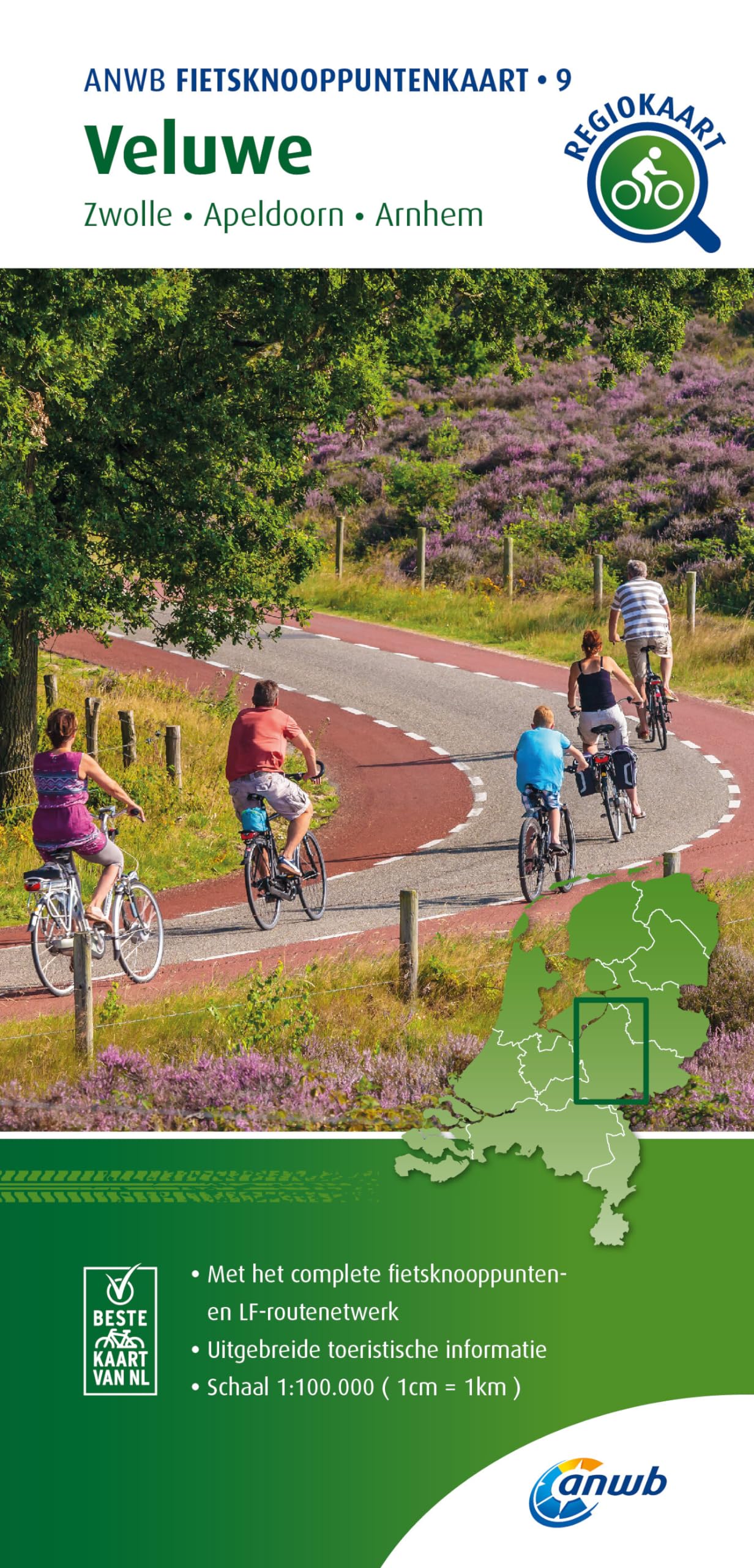 Veluwe (Zwolle / Apeldoorn / Arnhem) 1:100 000 Leisure, Home & Garden