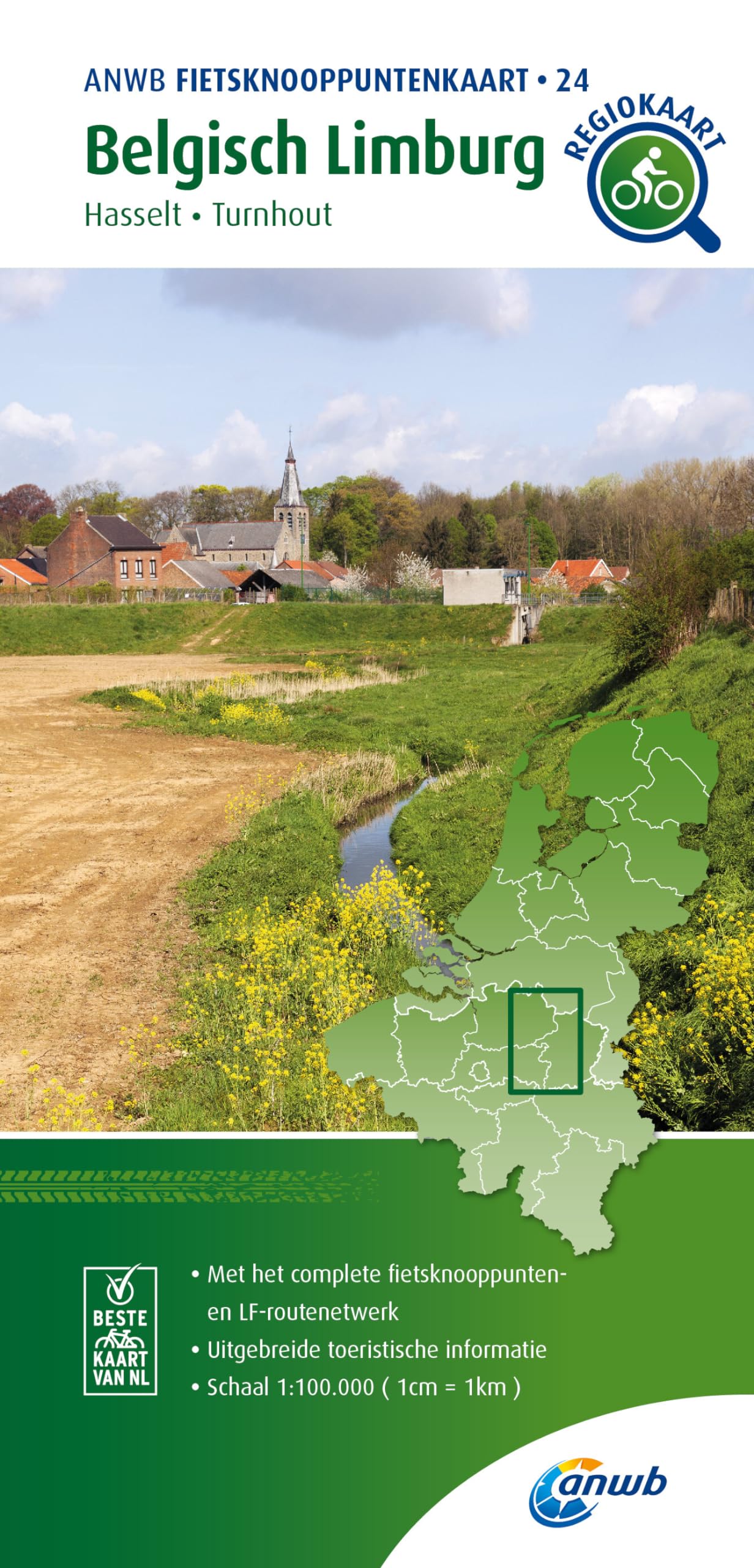 Belgisch Limburg (Hasselt / Turnhout) 1:100 000 Leisure, Home & Garden