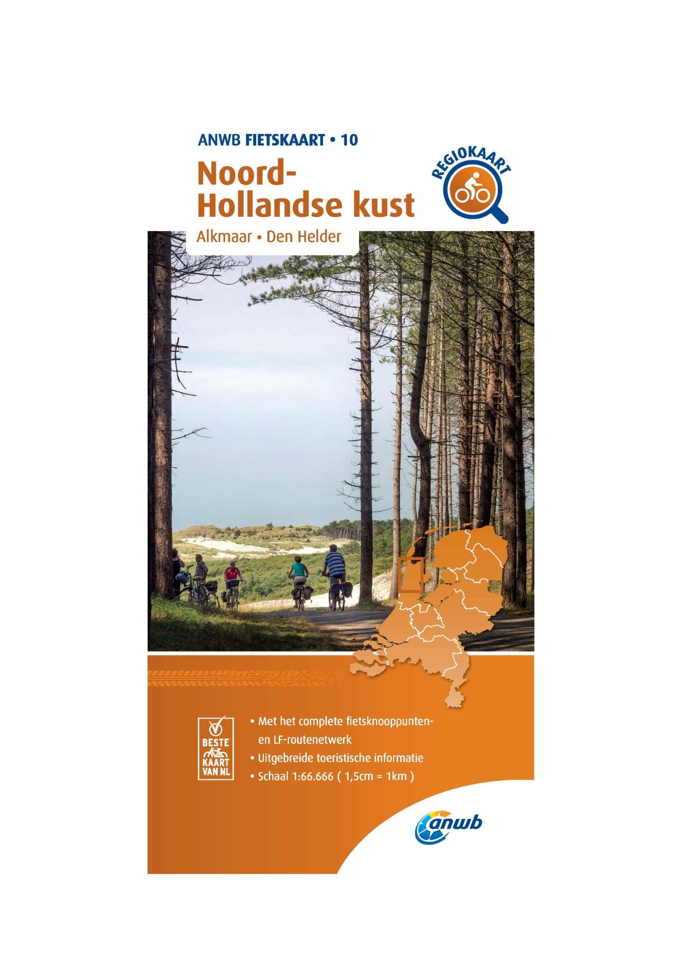 Noord-Hollandse kust (Alkmaar/ Den Helder) 1 : 66 666 (1,5cm = 1km) Leisure, Home & Garden