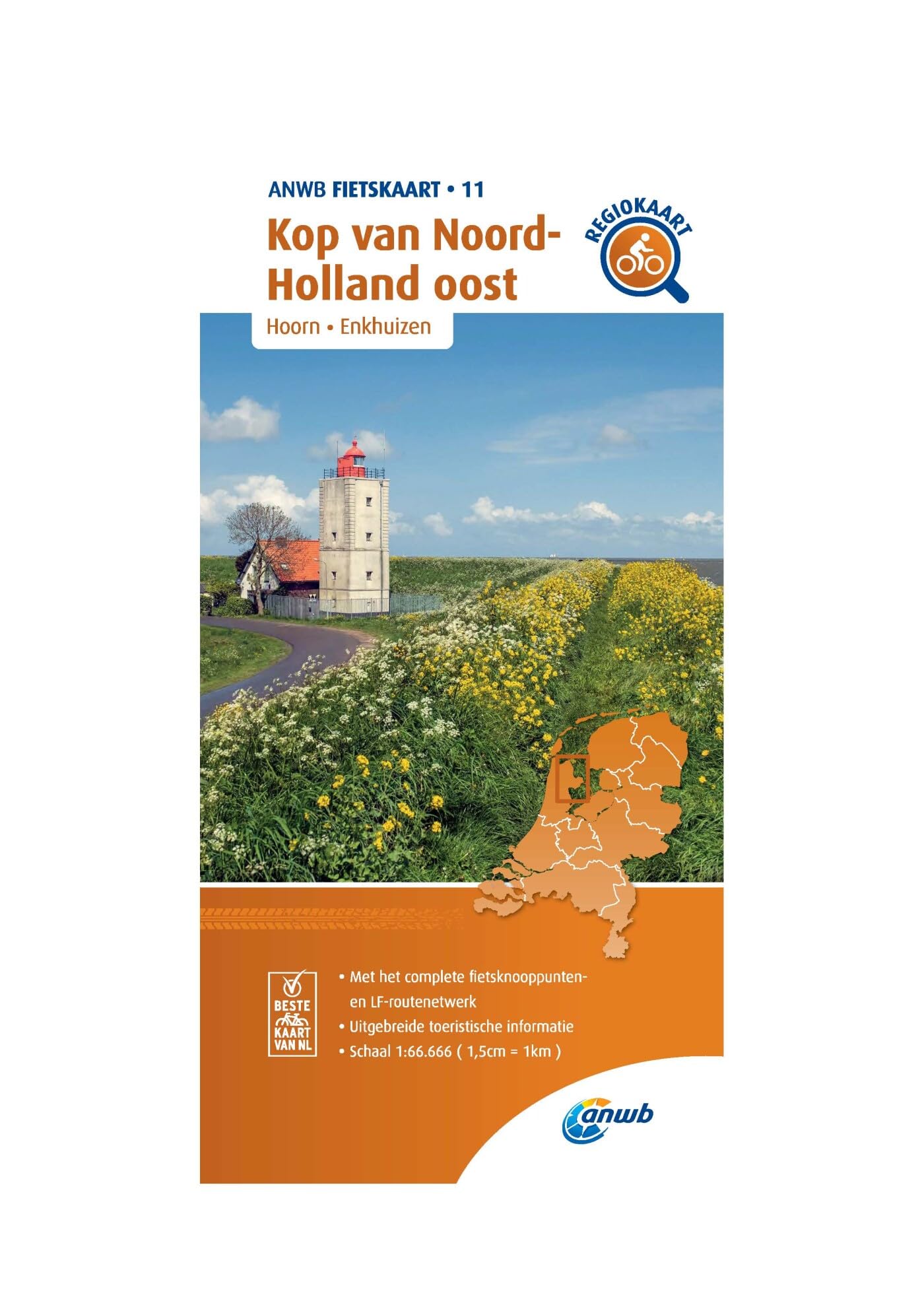 11 Kop van Noord - Halland oost (Hoorn/Enkhuizen): Fietskaart mit Radwegen (Fietskaarten, Band 11) Leisure, Home & Garden