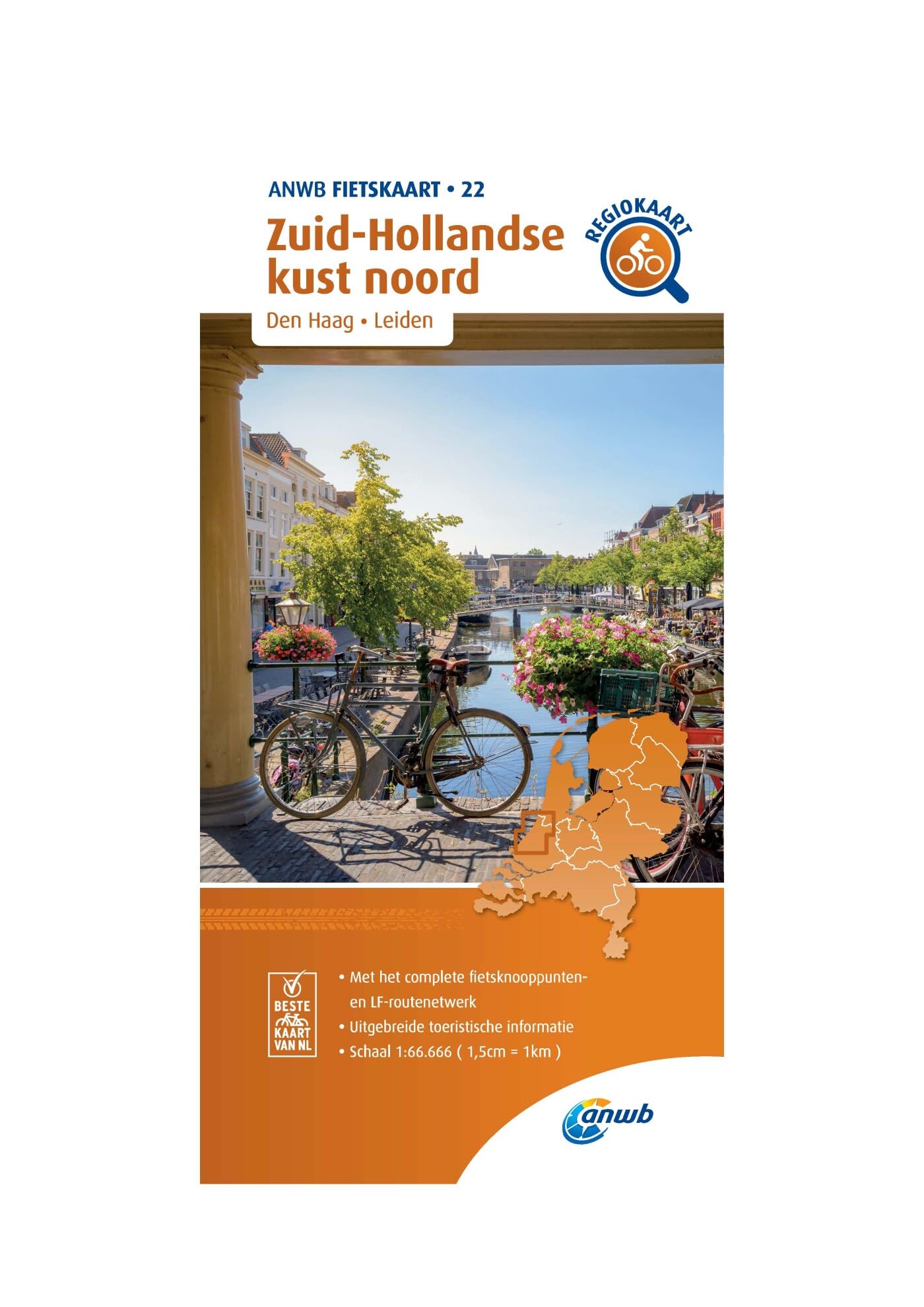 Zuid-Hollandse kust noord (Den Haag/ Leiden) 1:66 000: Fietskaart mit Radwegen (Fietskaarten, Band 22) Leisure, Home & Garden