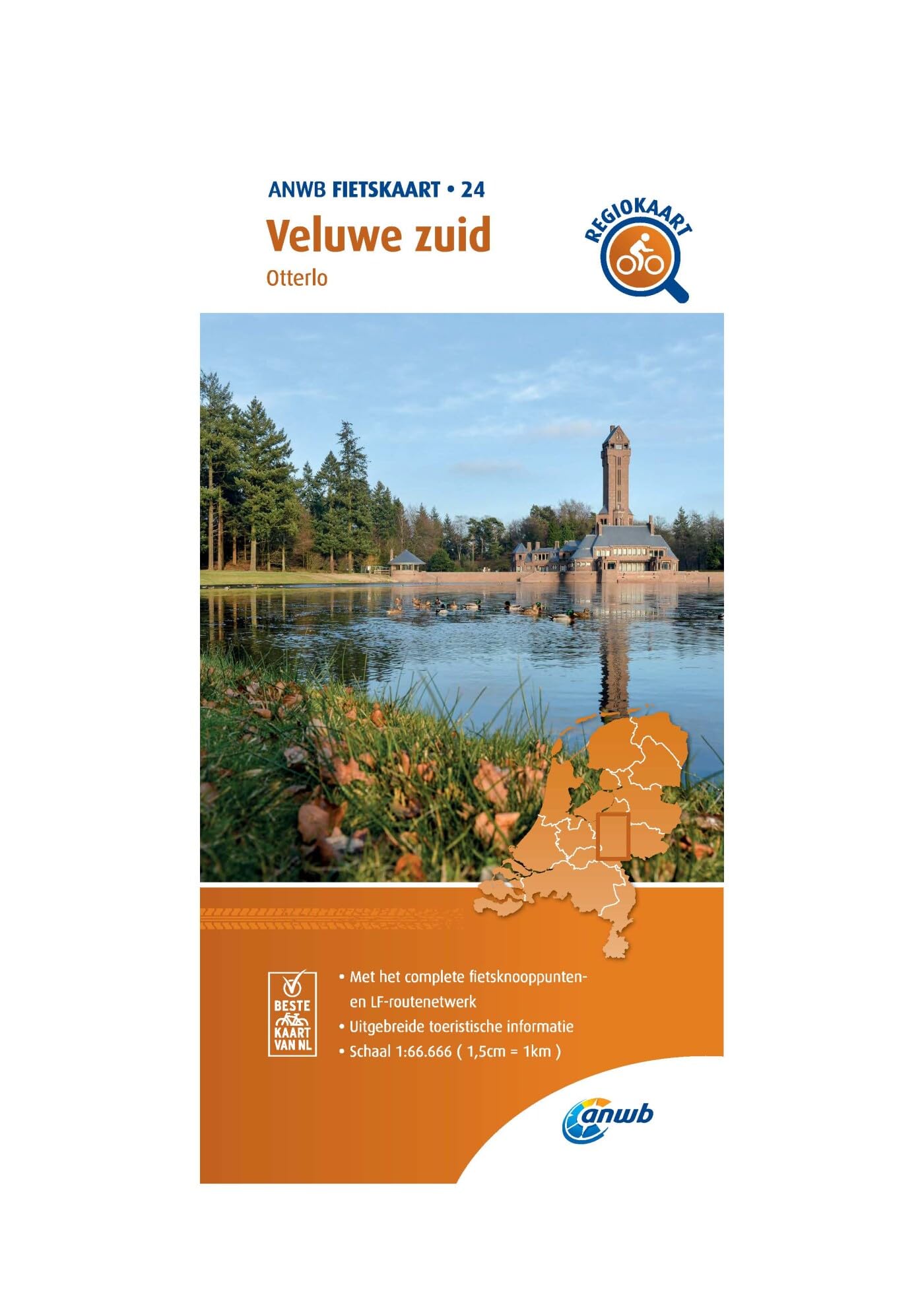 Veluwe zuid (Otterlo) 1:66 000: Fietskaart mit Radwegen (Fietskaarten, Band 24) Leisure, Home & Garden