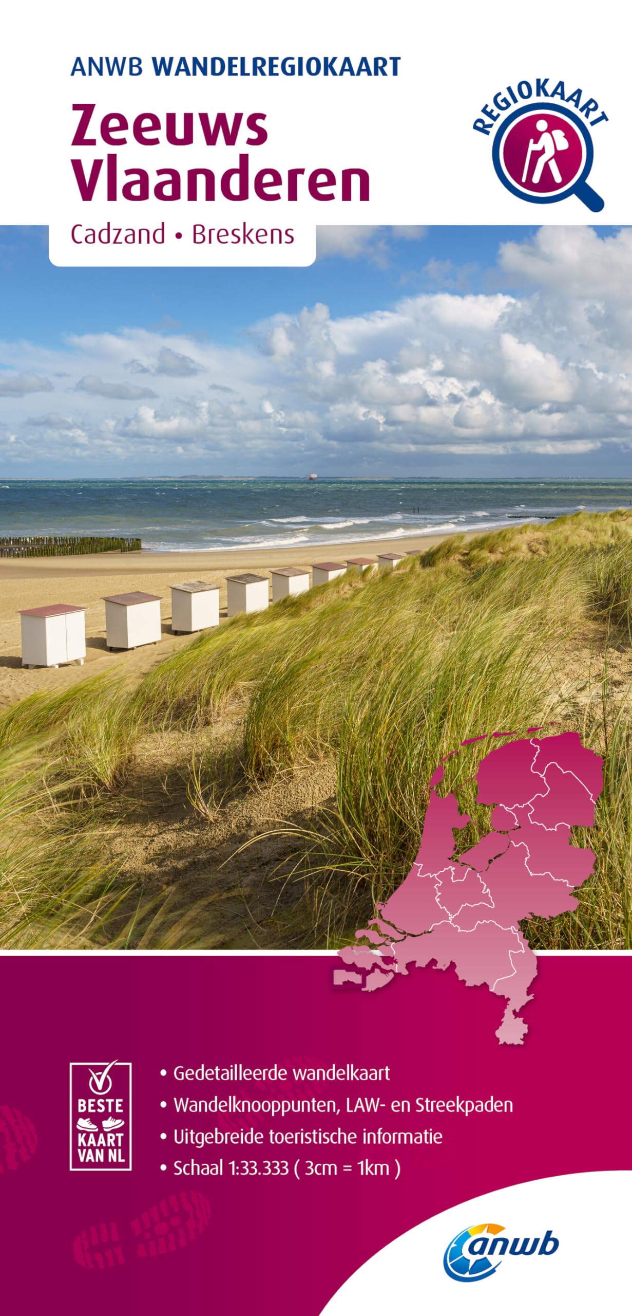Wandel Zeeuws Vlaanderen: Cadzand - Breskens 1:33000 (Wandelregiokaarten) Leisure, Home & Garden