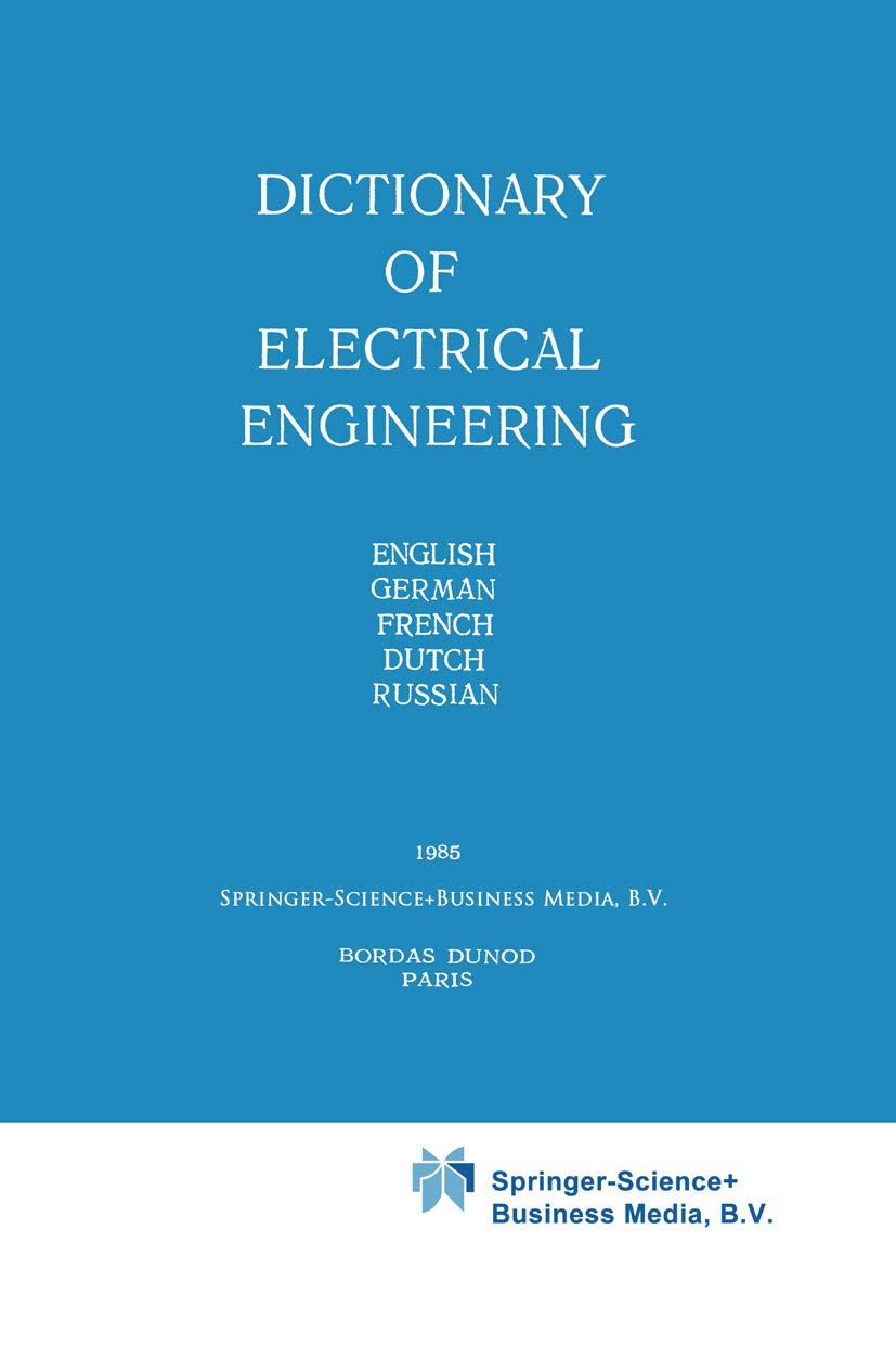 Product Image: Dictionary of Electrical Engineering
