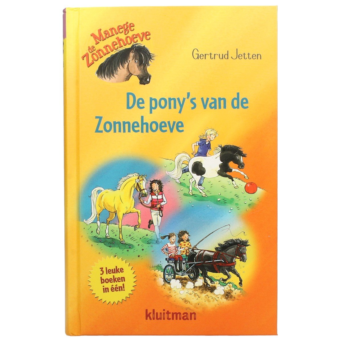 Manege de Zonnehoeve; 3 leuke boeken in een!: de stoer pony; pony van goud; een pony met pit Novels & Short Stories