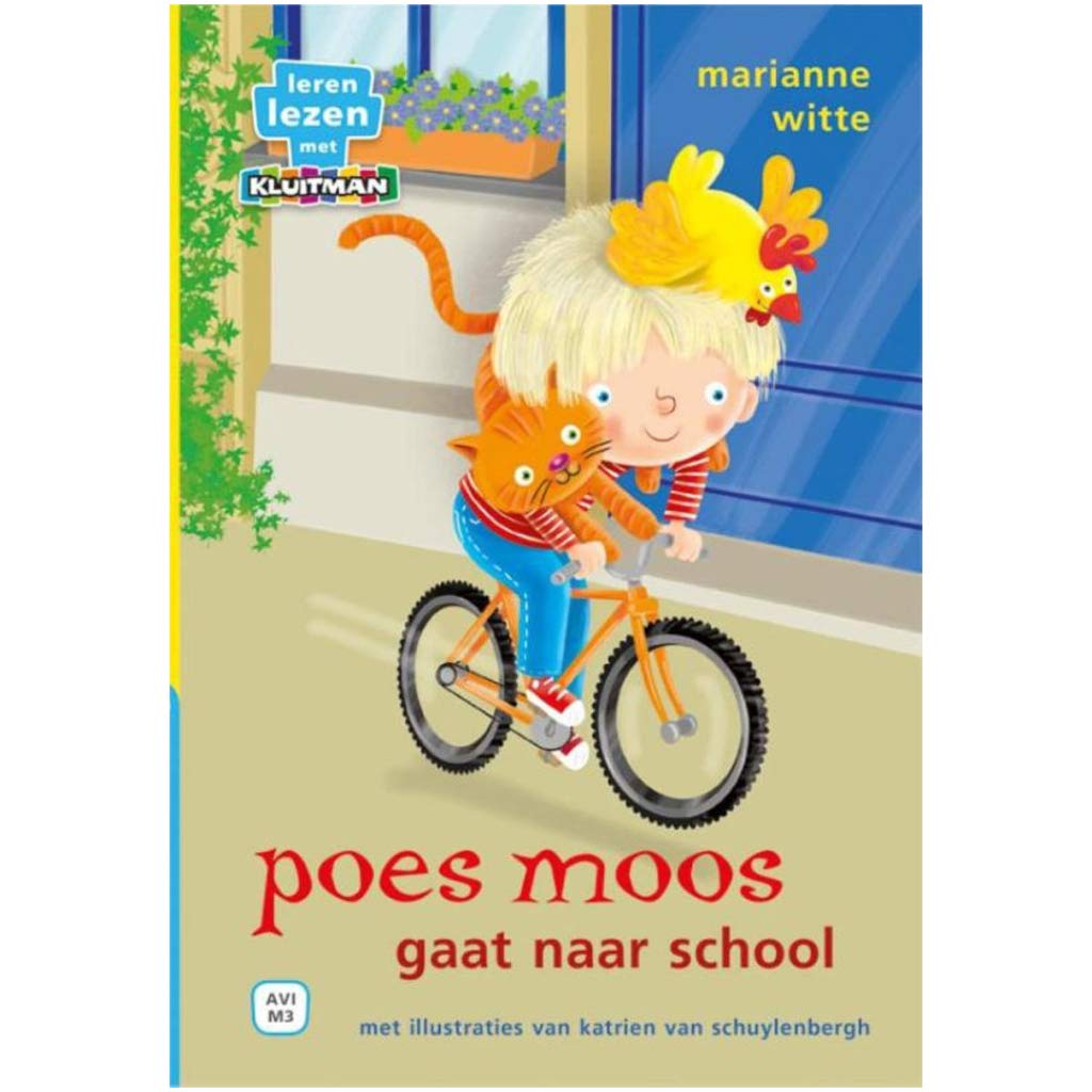 Poes Moos gaat naar school (Leren lezen met Kluitman) Novels & Short Stories