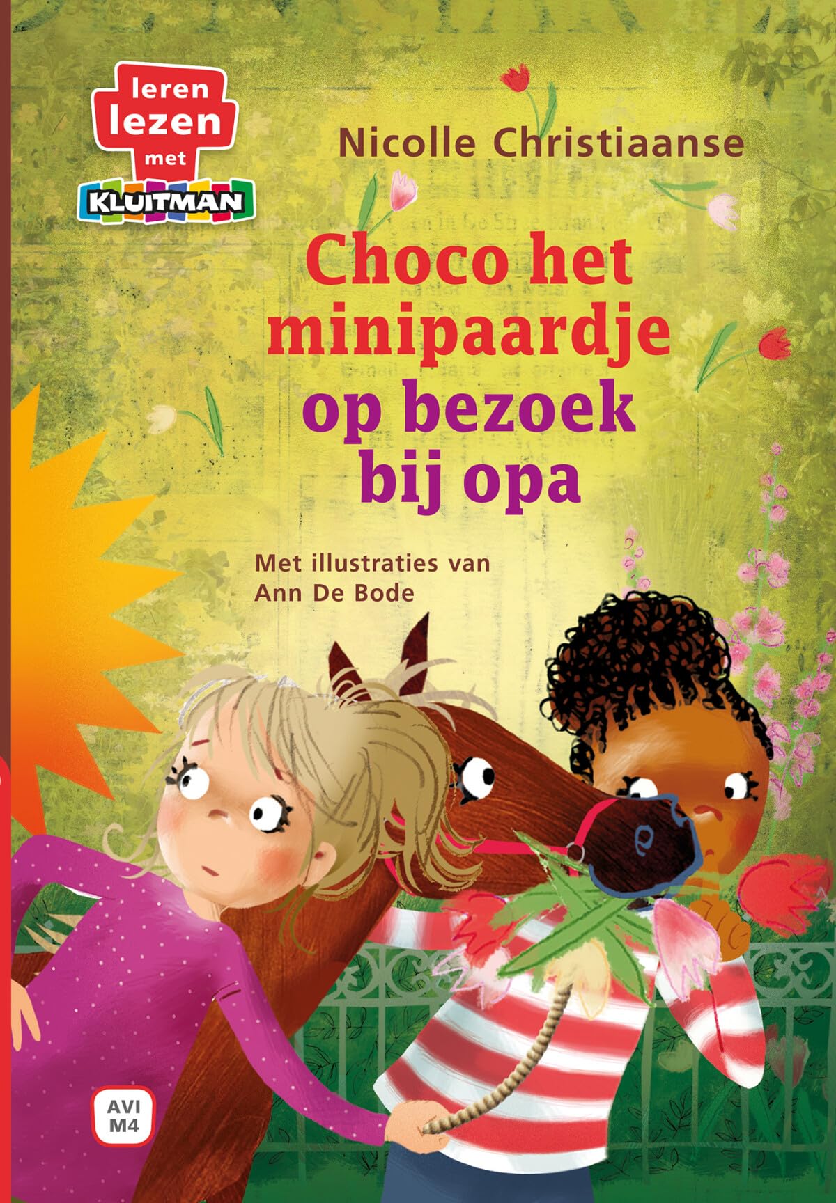 Choco het minipaardje op bezoek bij opa book